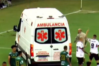 Vídeo! Thiago Galhardo discute com motorista de ambulância em jogo da Série D