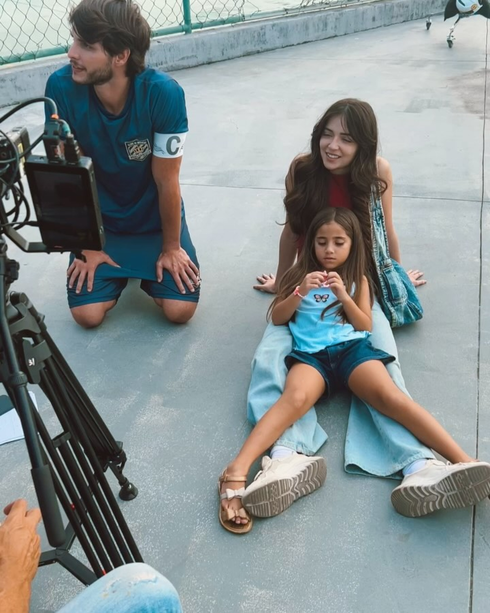 Anna Rita Cerqueira nos bastidores da novela vertical 'De Volta ao Jogo' - Reprodução / Instagram