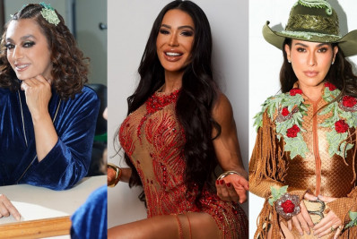 Cátia Fonseca e colegas da Dança dos Famosos revivem cena de Avenida Brasil