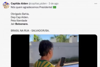 PF aponta que Bolsonaro usou deputado da Bahia para driblar proibição de falar em manifestação