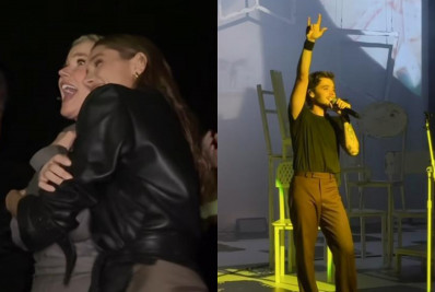 Xuxa se emociona ao ver genro cantar 'Lua de cristal' em show