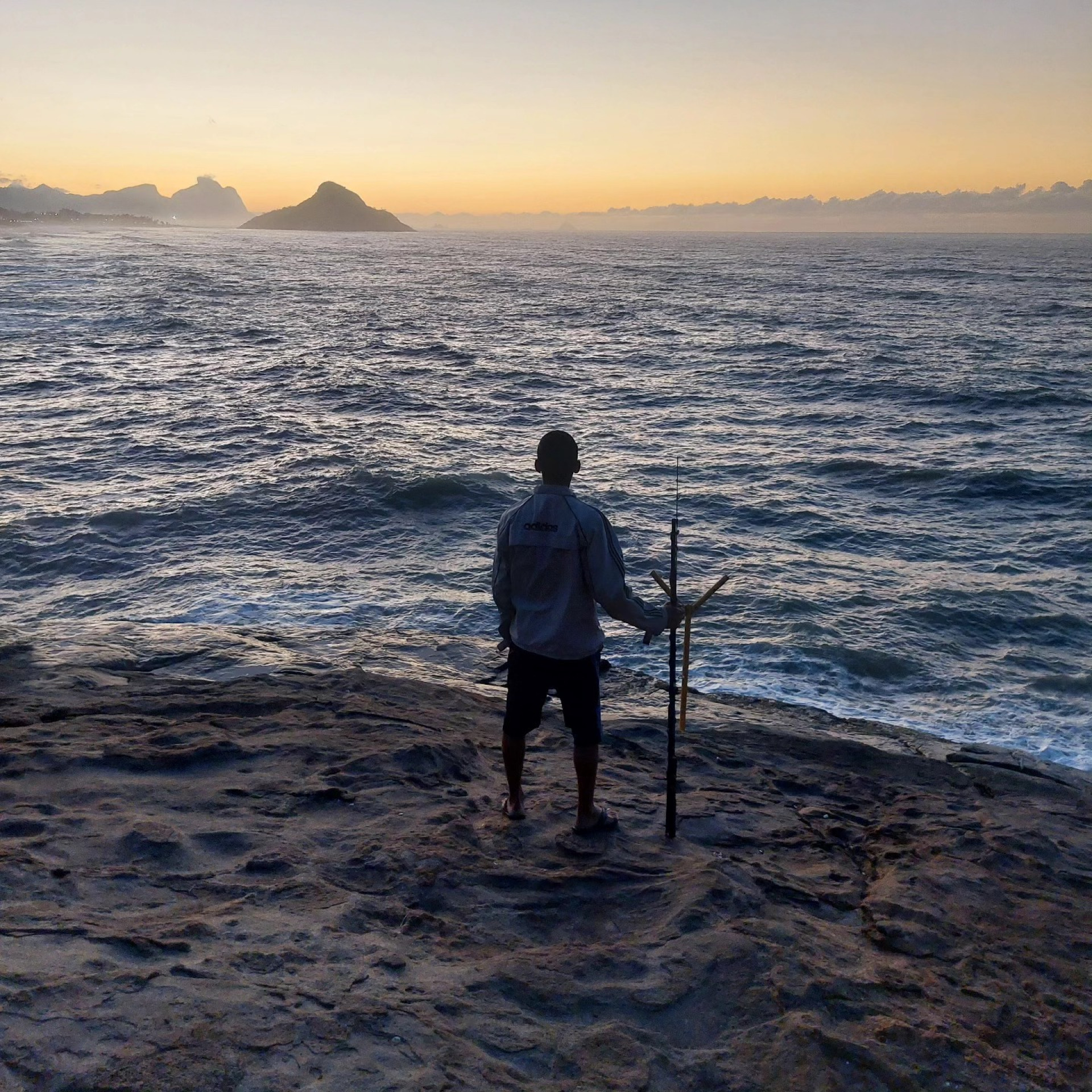 Tiago publicou essa foto momentos antes de desaparecer no mar