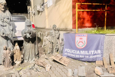 Polícia prende trio no Rio por furto de mais de mil peças de cemitérios mineiros
