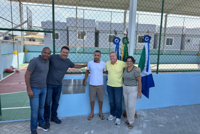 Búzios inaugura nova quadra na Escola Municipalizada Professora Eulina de Assis Marques