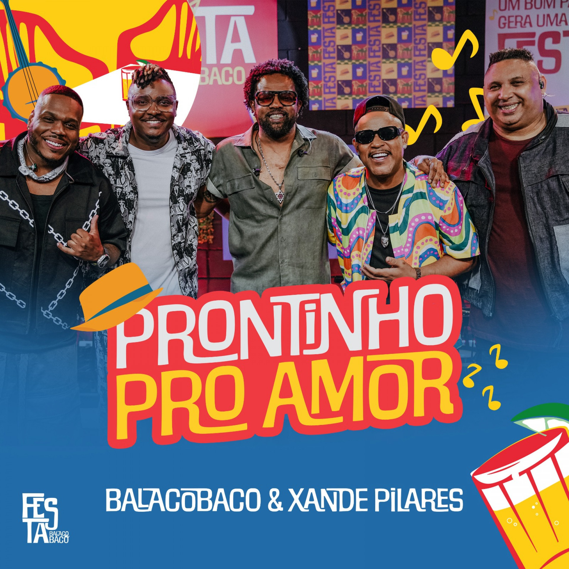 Capa de 'Prontinho Pro Amor', parceira do Grupo Balacobaco e Xande de Pilares - Divulgação