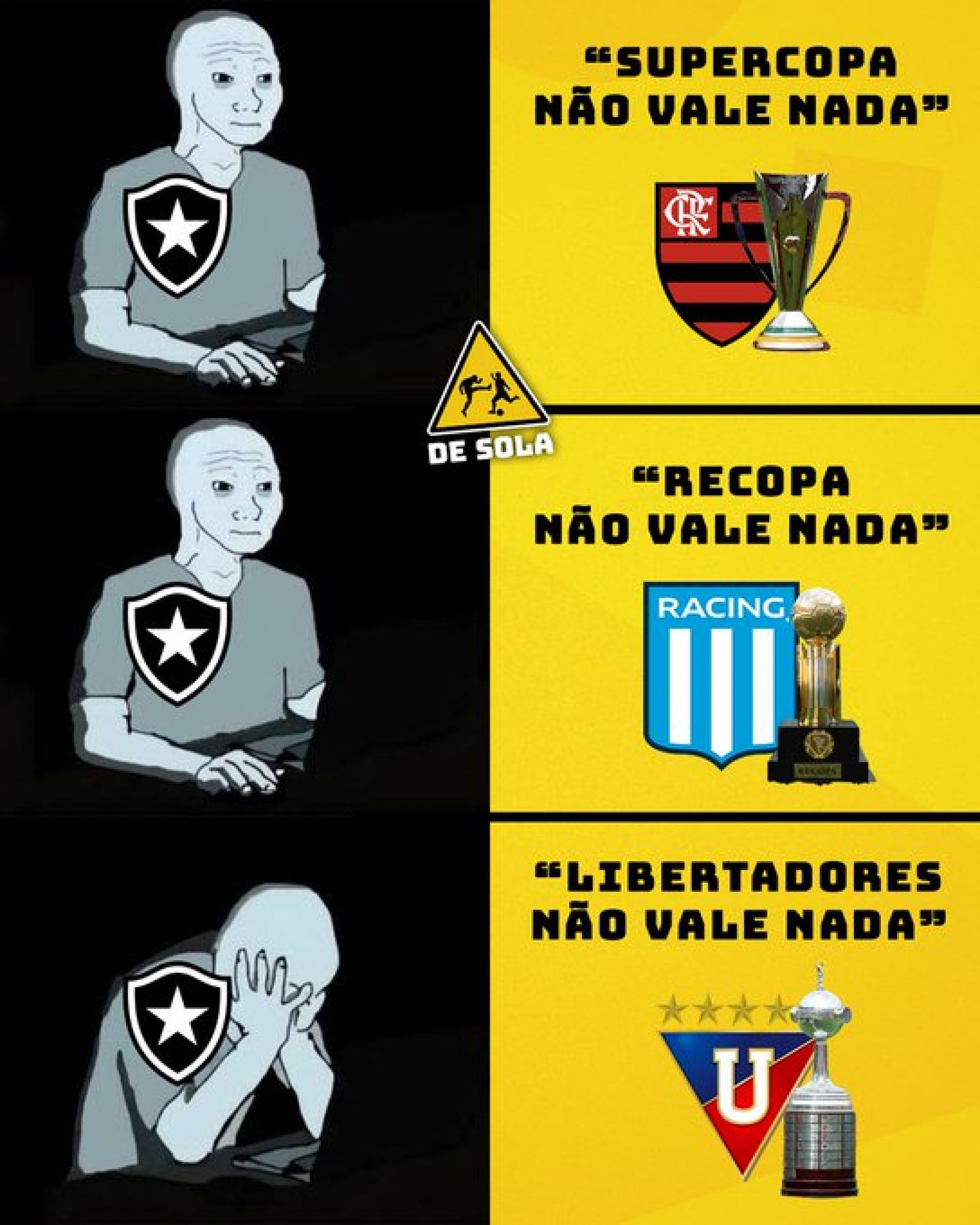 Botafogo perdeu para a LDU por 2 a 0 e foi eliminado nas oitavas de final da Libertadores - Reprodução