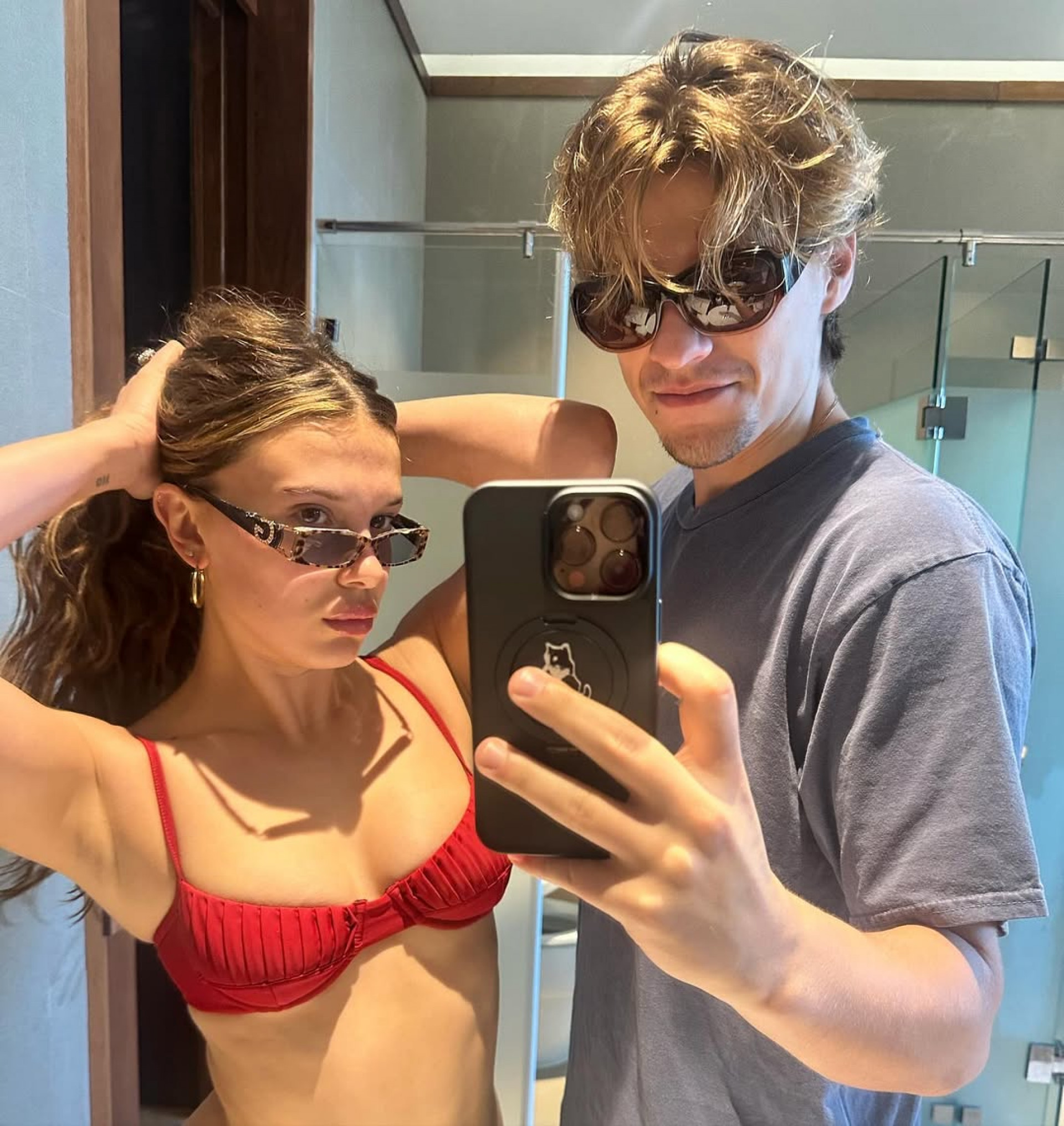 Millie Bobby Brown e Jake Bongiovi adotam uma menina - Reprodução / Instagram