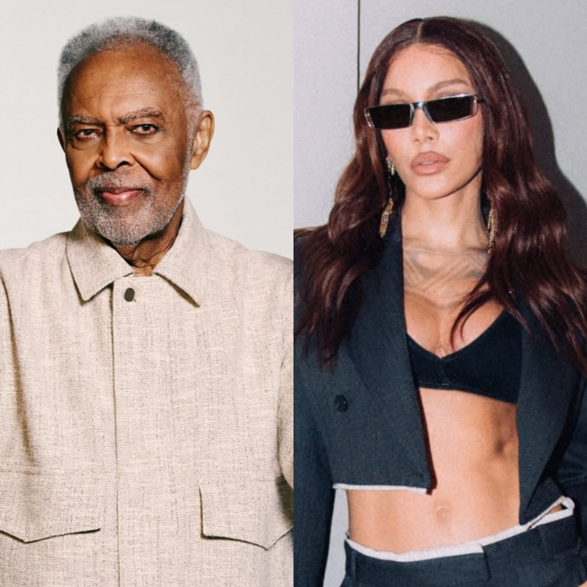 Gilberto Gil e Anitta cantam em São Paulo - Reprodução / Instagram