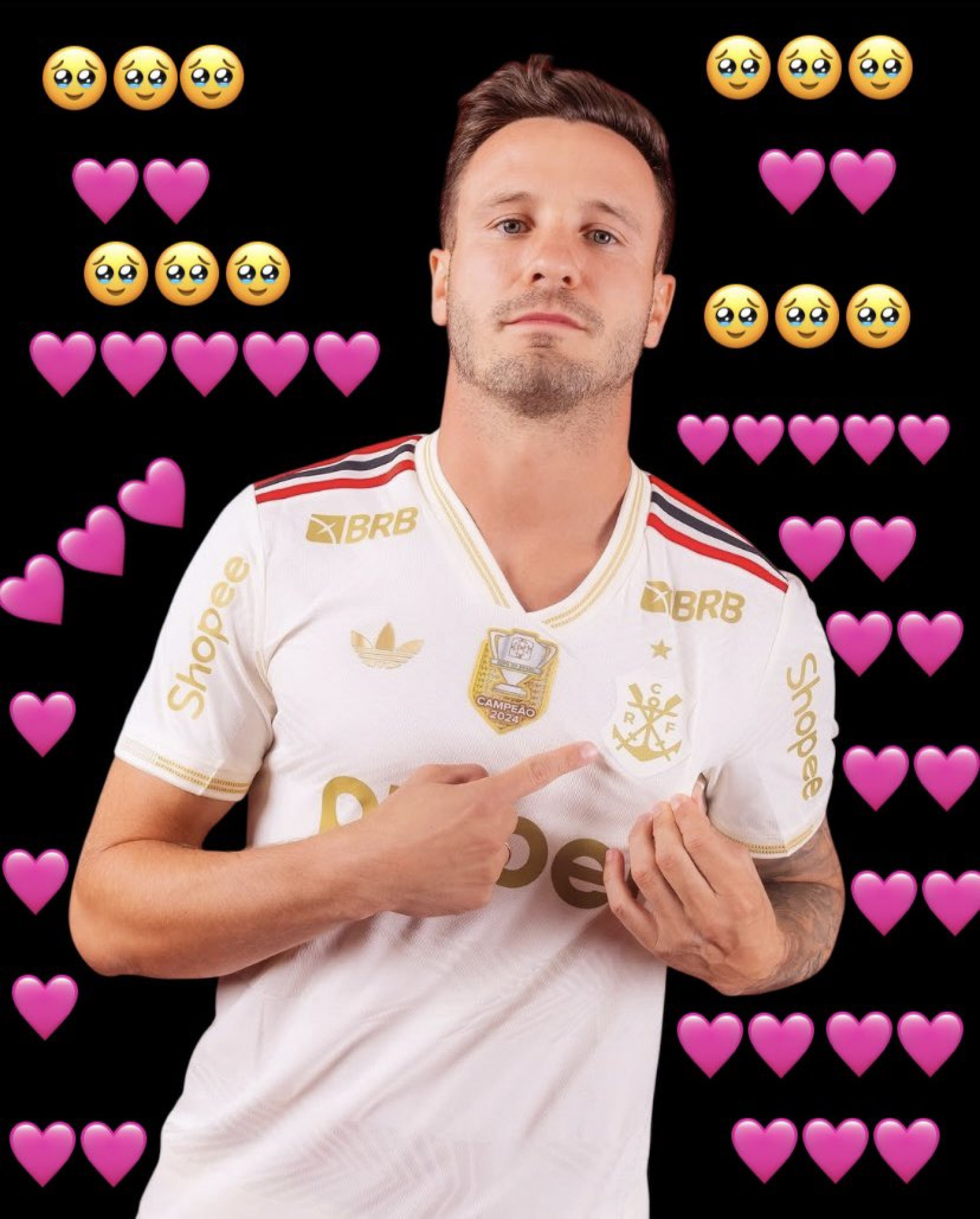 Torcedores do Flamengo elogiaram Saúl e exaltaram sua atuação contra o Internacional - Reprodução de Internet