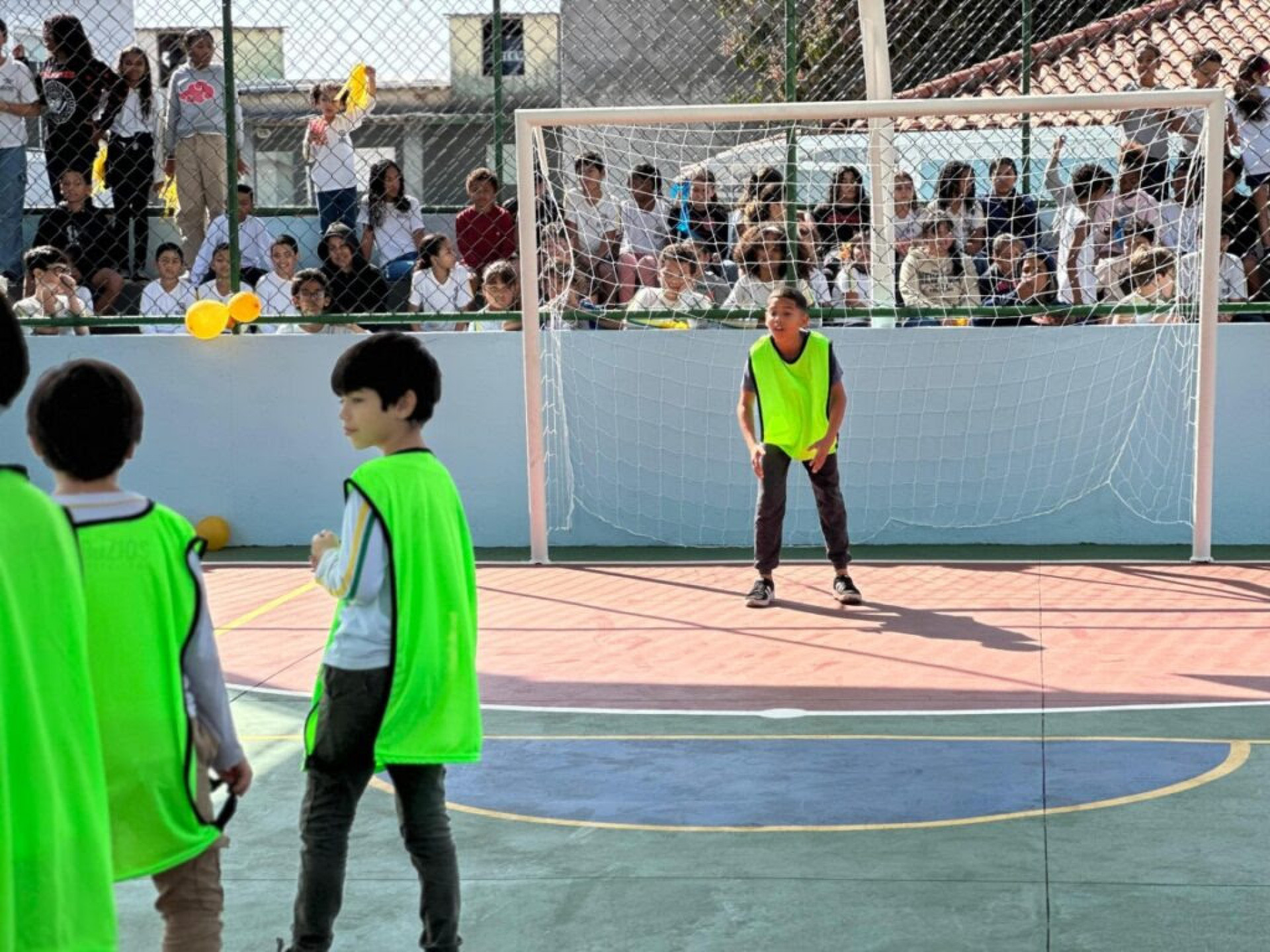 Inauguração da nova quadra poliesportiva na Escola Municipalizada Professora Eulina de Assis Marques - Ascom