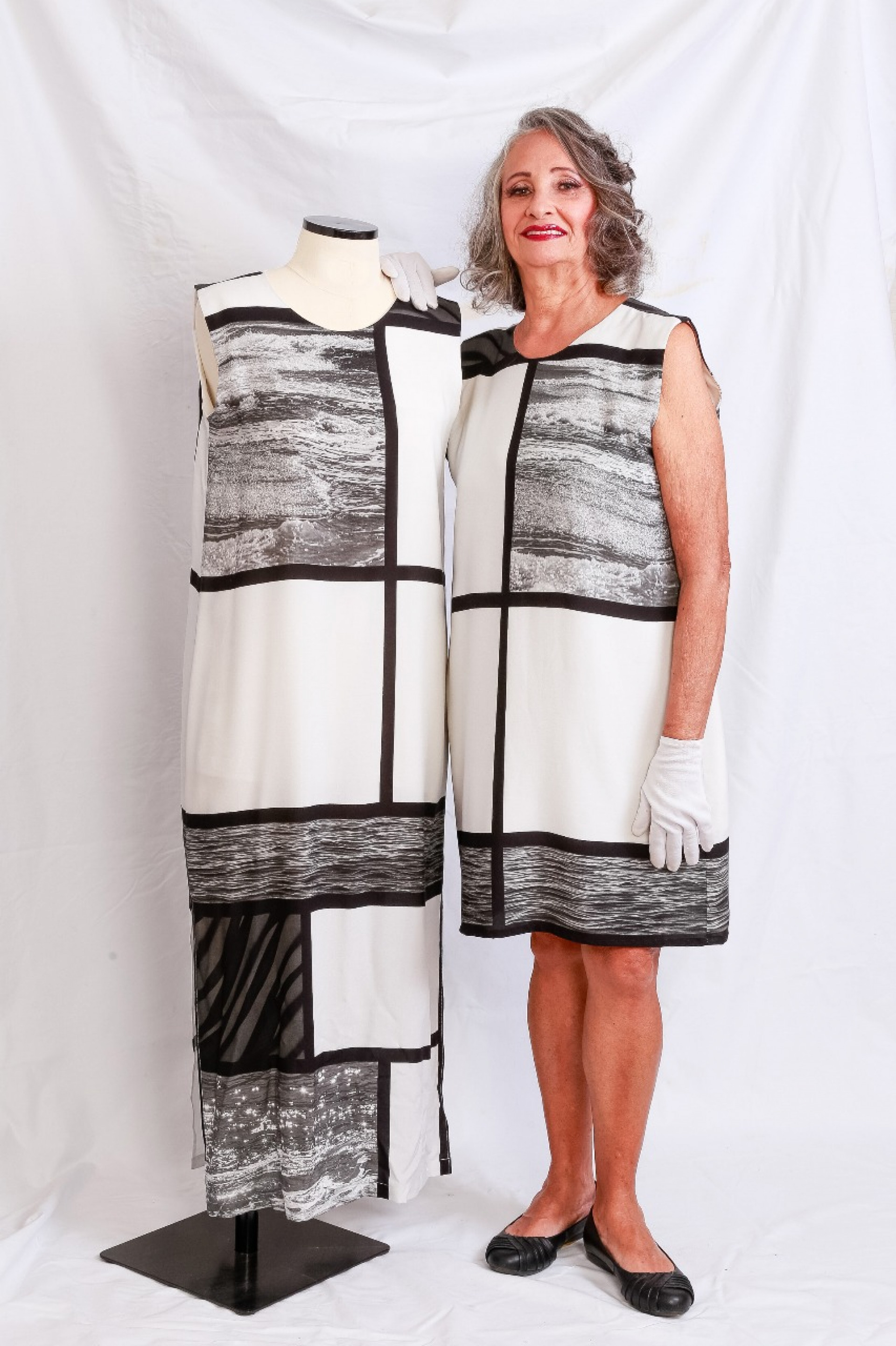 A modelista Angela Mello se formou pelo Senai  - Divulgação