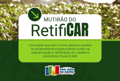Mutirão Retificar vai auxiliar produtores e proprietários rurais em cadastro