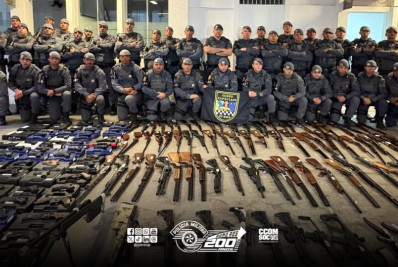 Polícia apreende mais de 180 armas escondidas em cofres secretos no interior de SP