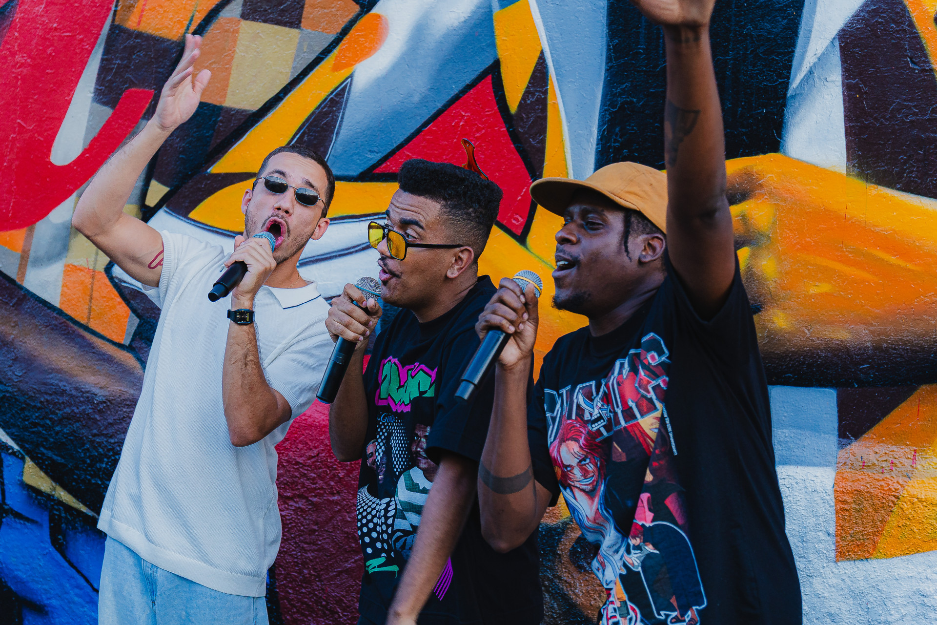 Trio Os Garotin é homenageado em mural no centro de São Gonçalo
 - Divulgação / DiMCarvalho