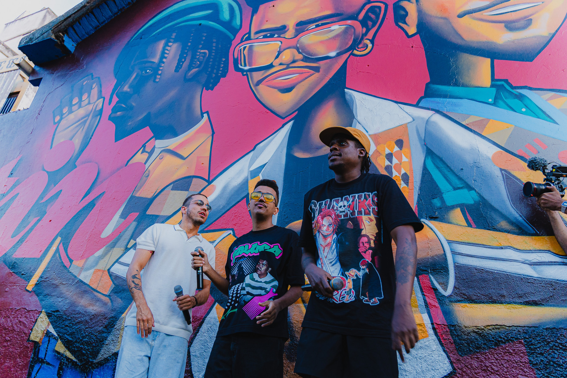 Trio Os Garotin é homenageado em mural no centro de São Gonçalo
 - Divulgação / DiMCarvalho