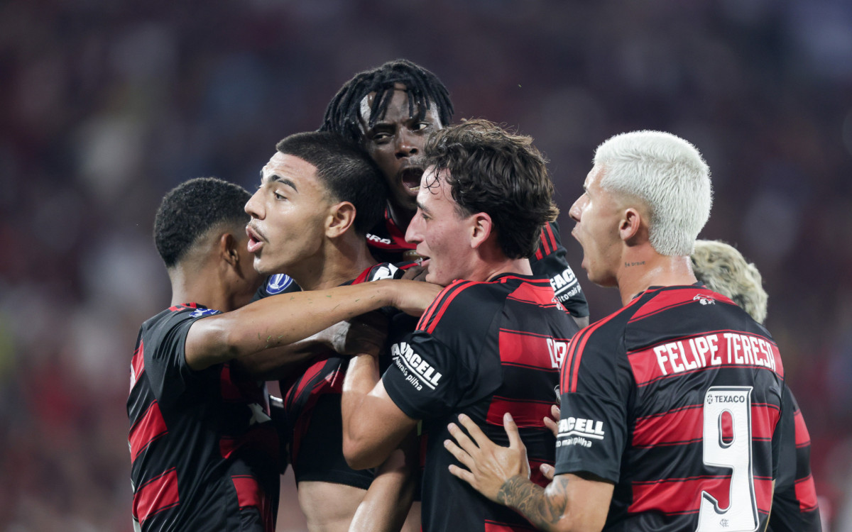 Iago marcou o gol salvador do Flamengo para empatar o jogo aos 51 do segundo tempo