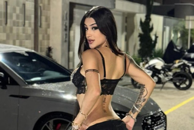 Bia Miranda mostra ferimento após acidente de carro em São Paulo 