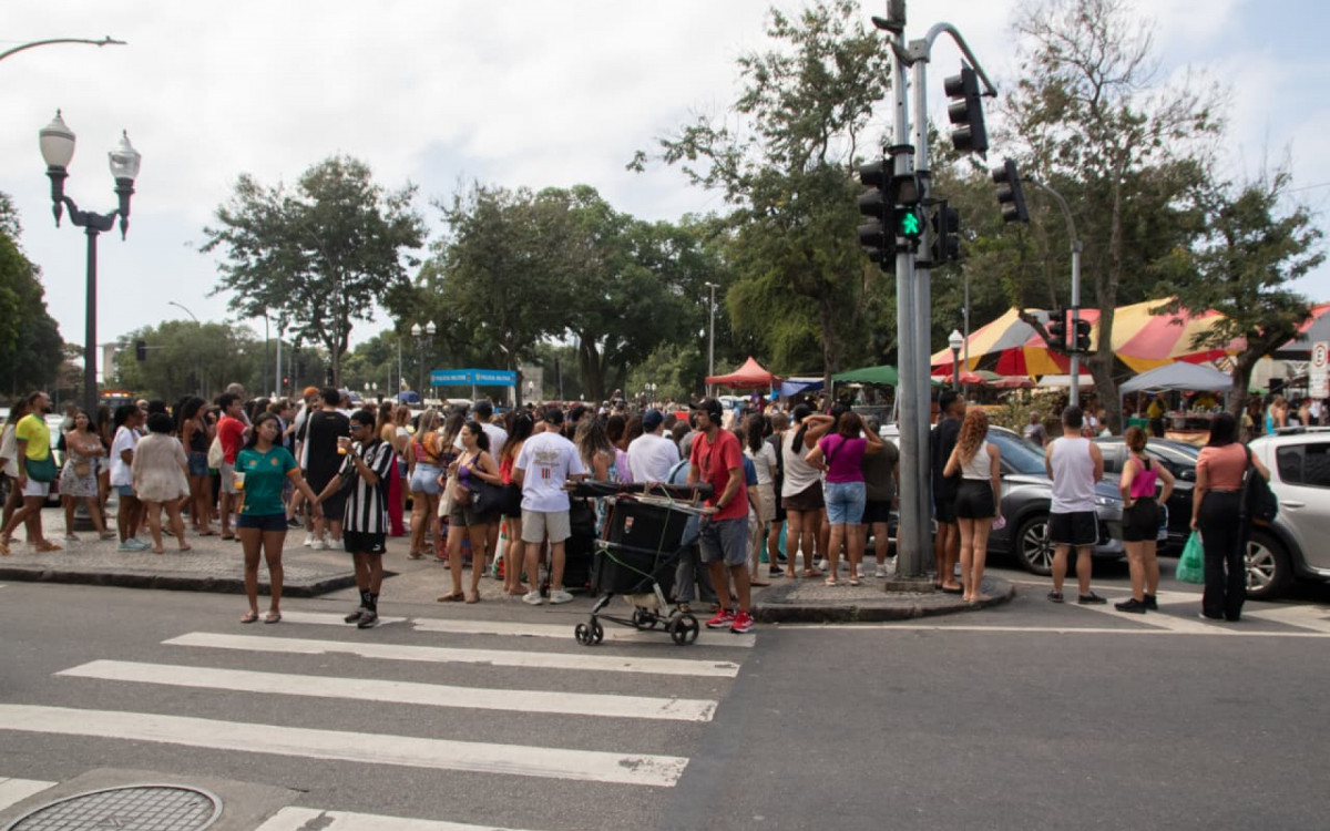 Domingo de sol atraiu grande movimentação na Feira da Glória - Érica Martins/Agência O DIA