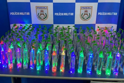 Jovem é apreendida na Rodoviária do Rio com 220 frascos de lança-perfume