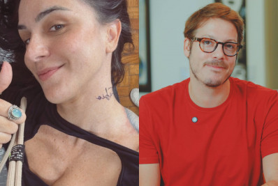 Namorada de Fábio Porchat desmente tatuagem no pescoço para o humorista