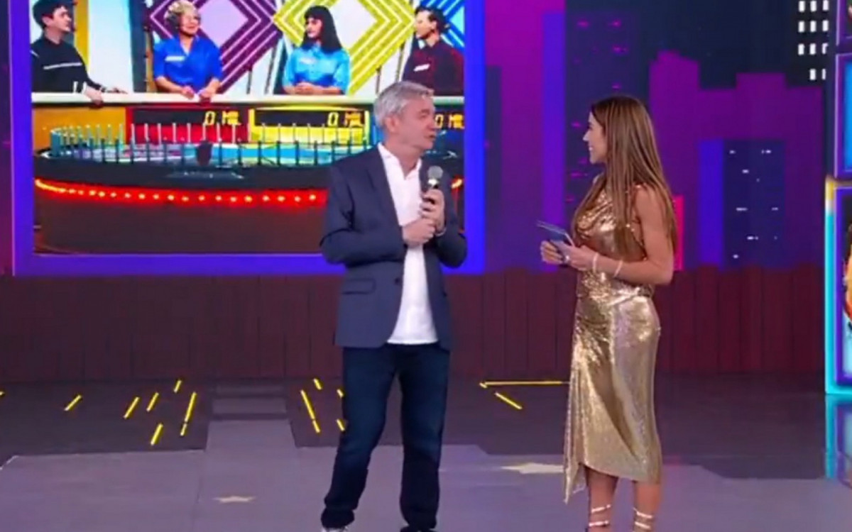 Serginho Groisman durante o \'Programa Silvio Santos\'