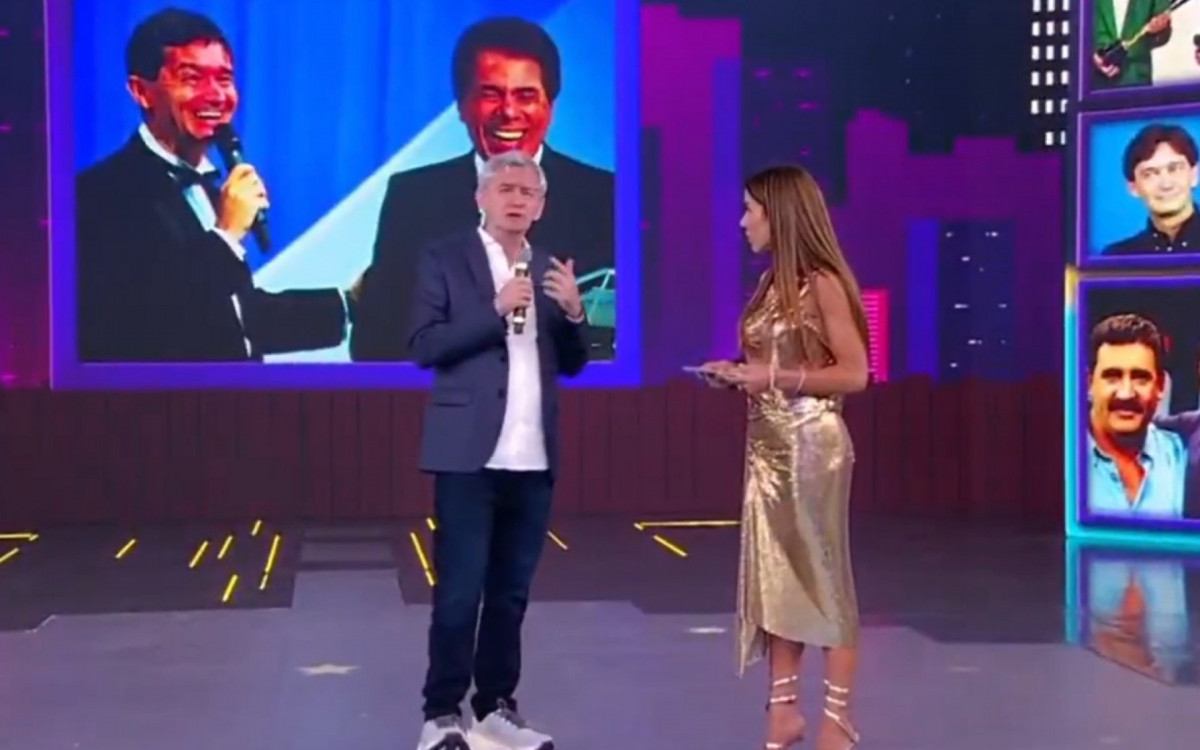 Serginho Groisman durante o 'Programa Silvio Santos' - Reprodução de vídeo