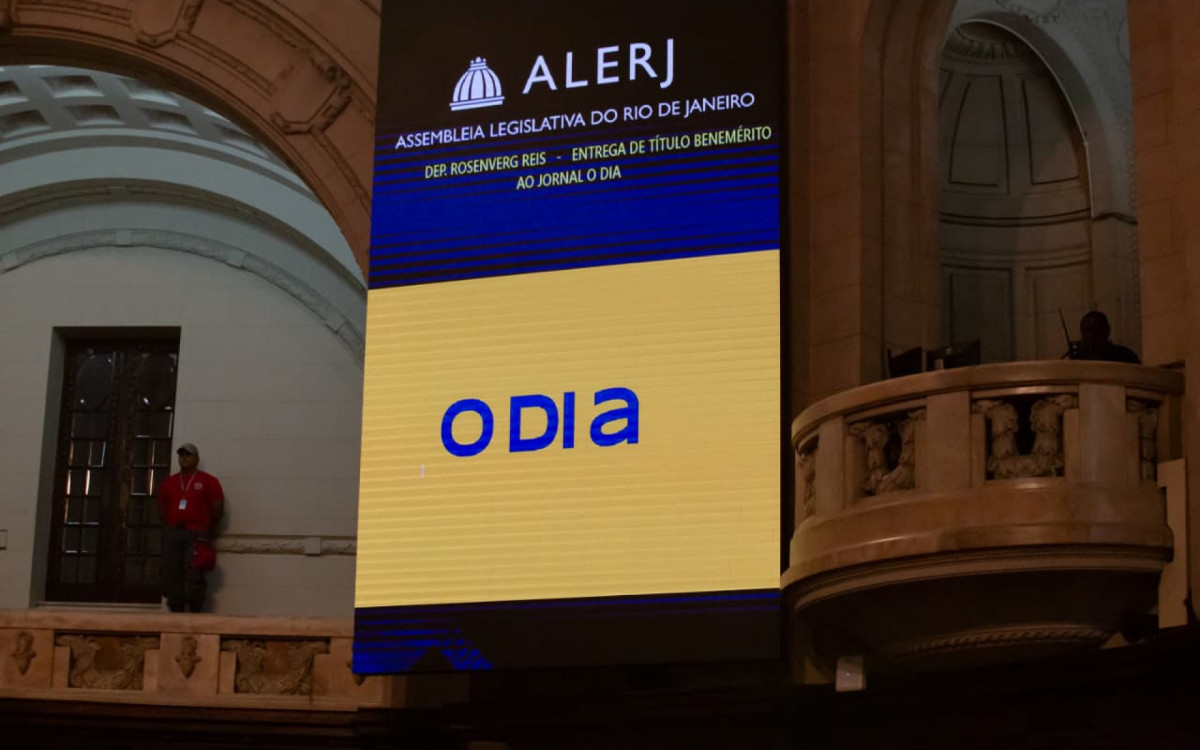 Jornal O DIA recebe título de Benemérito do Estado do Rio em sessão solene na Alerj
