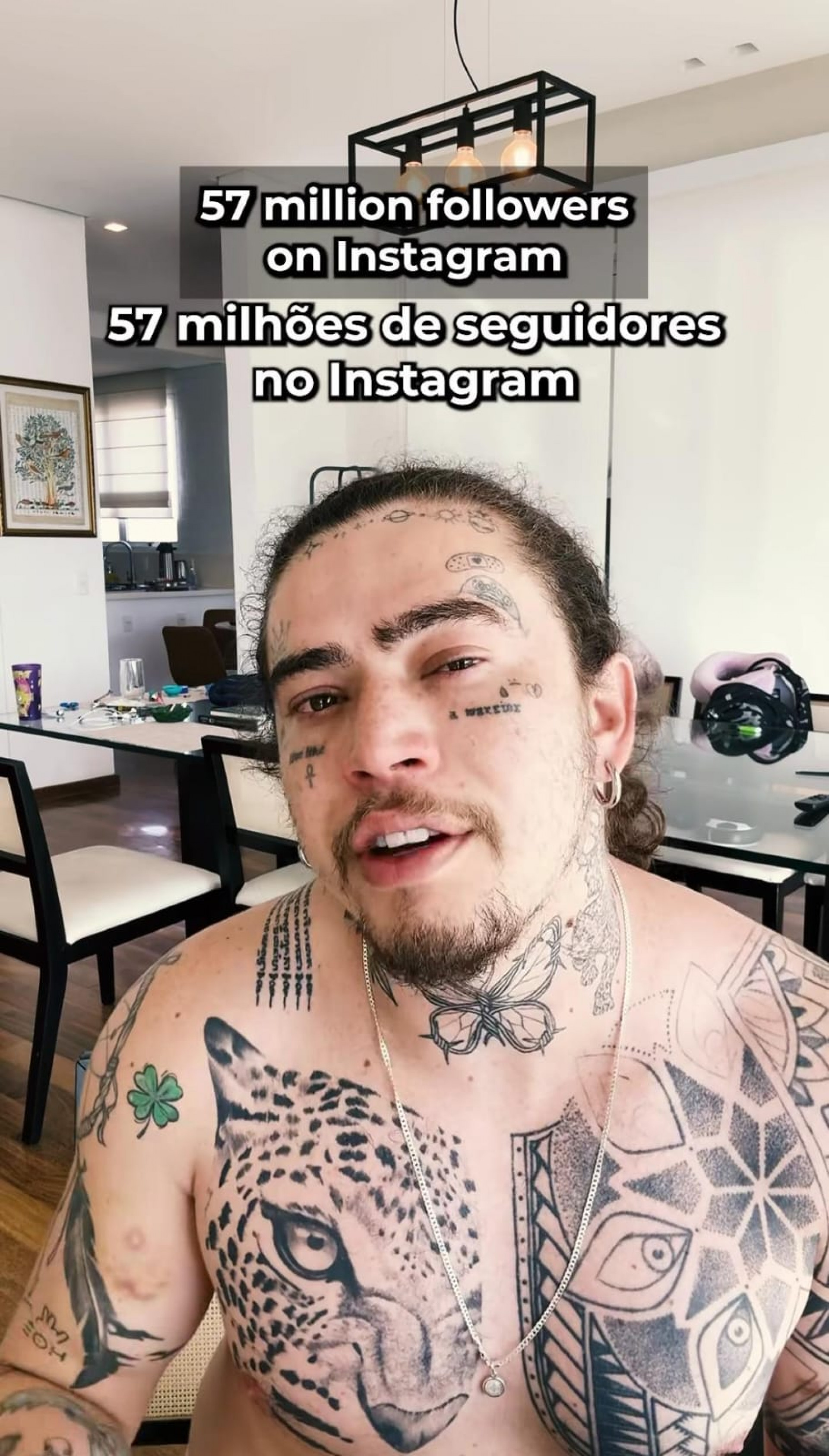 Whindersson Nunes faz carta aberta para Mark Zuckerberg e pede melhora na entrega de conteúdos - Reprodução de vídeo / Instagram