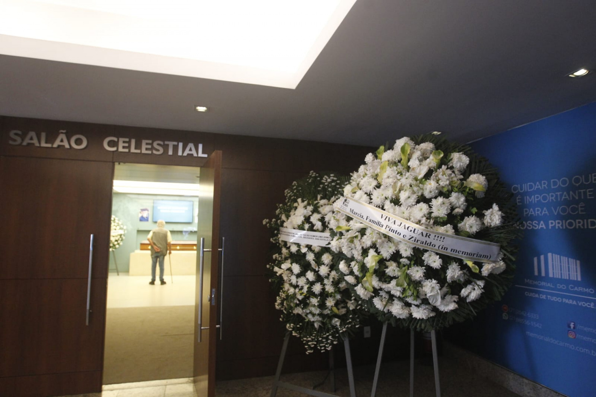 Velório de Jaguar acontece no Crematório Memorial do Carmo, no Caju, na Zona Portuária - Reginaldo Pimenta / Agência O Dia
