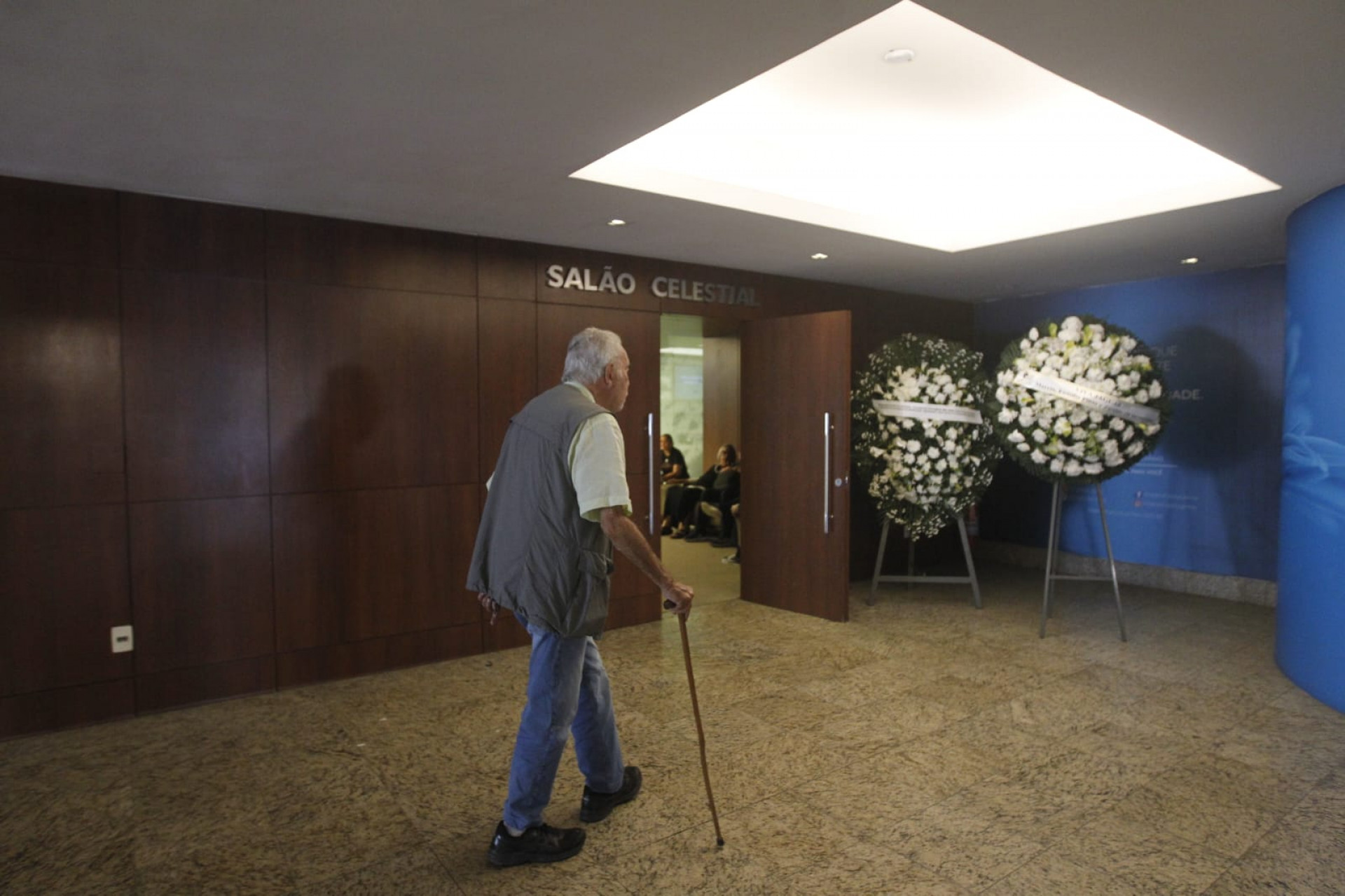 Velório de Jaguar acontece no Crematório Memorial do Carmo, no Caju, na Zona Portuária - Reginaldo Pimenta / Agência O Dia