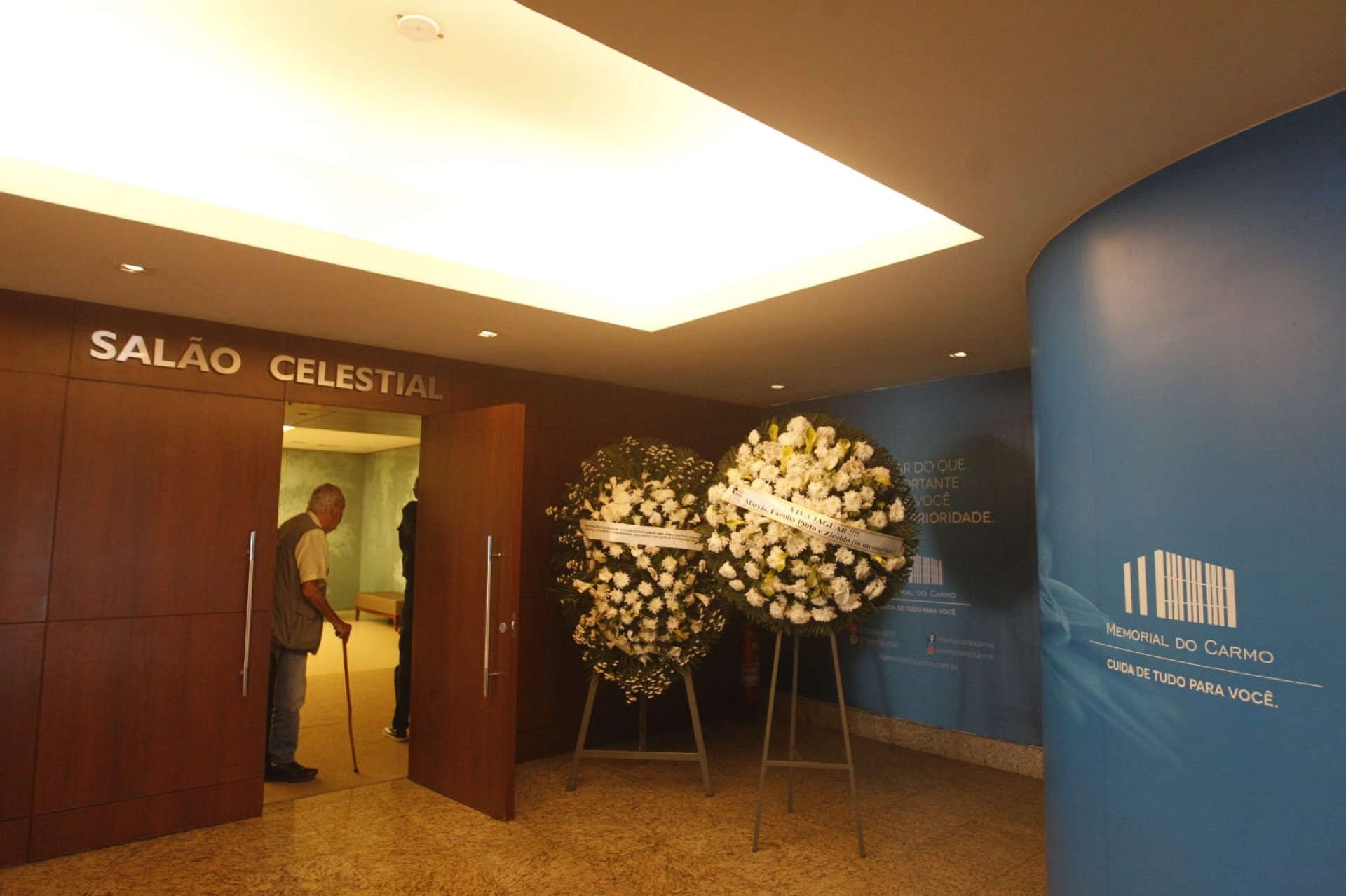 Velório de Jaguar acontece no Crematório Memorial do Carmo, no Caju, na Zona Portuária - Reginaldo Pimenta / Agência O Dia