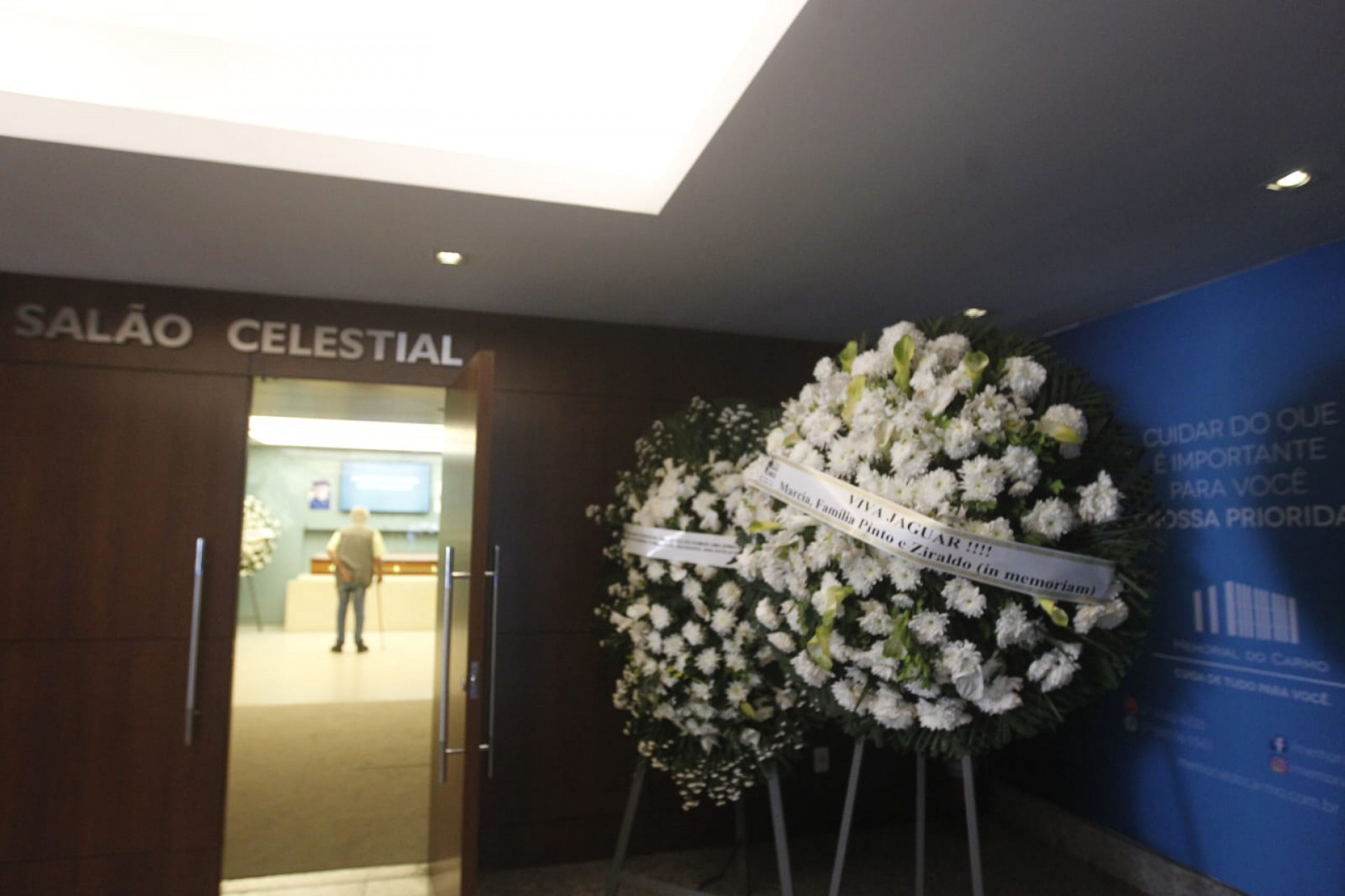 Velório de Jaguar acontece no Crematório Memorial do Carmo, no Caju, na Zona Portuária - Reginaldo Pimenta / Agência O Dia