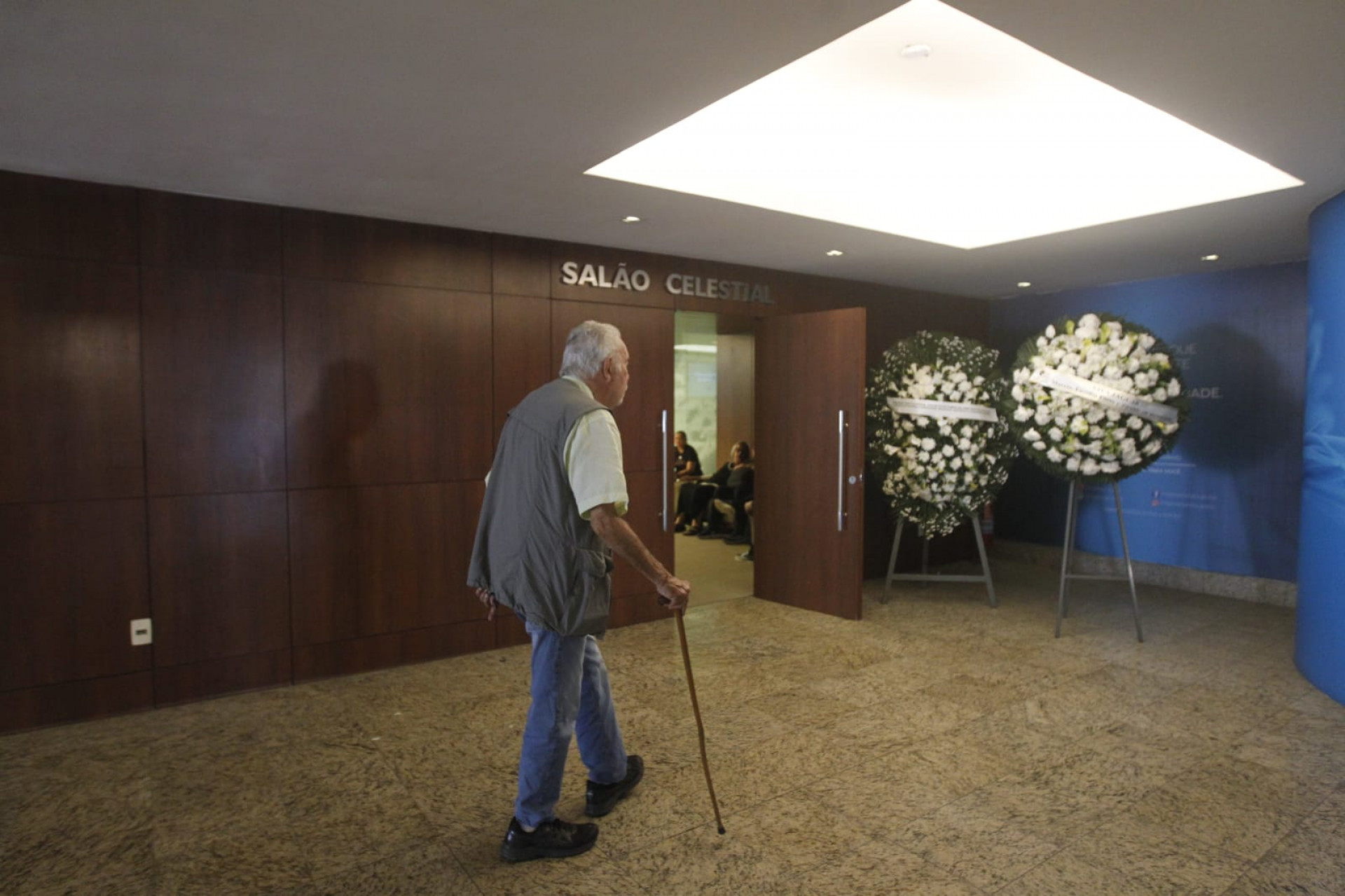 Velório de Jaguar acontece no Crematório Memorial do Carmo, no Caju, na Zona Portuária - Reginaldo Pimenta / Agência O Dia
