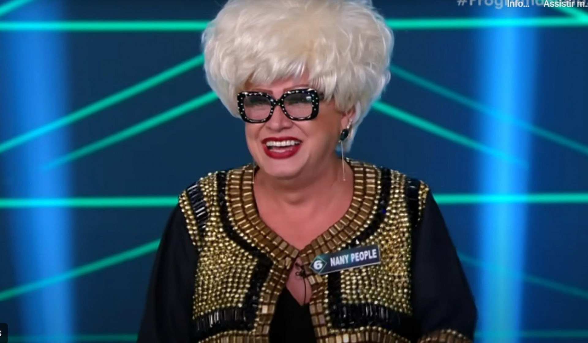 Nany People durante o 'Show do Milhão Celebridades' - Reprodução de vídeo / SBT