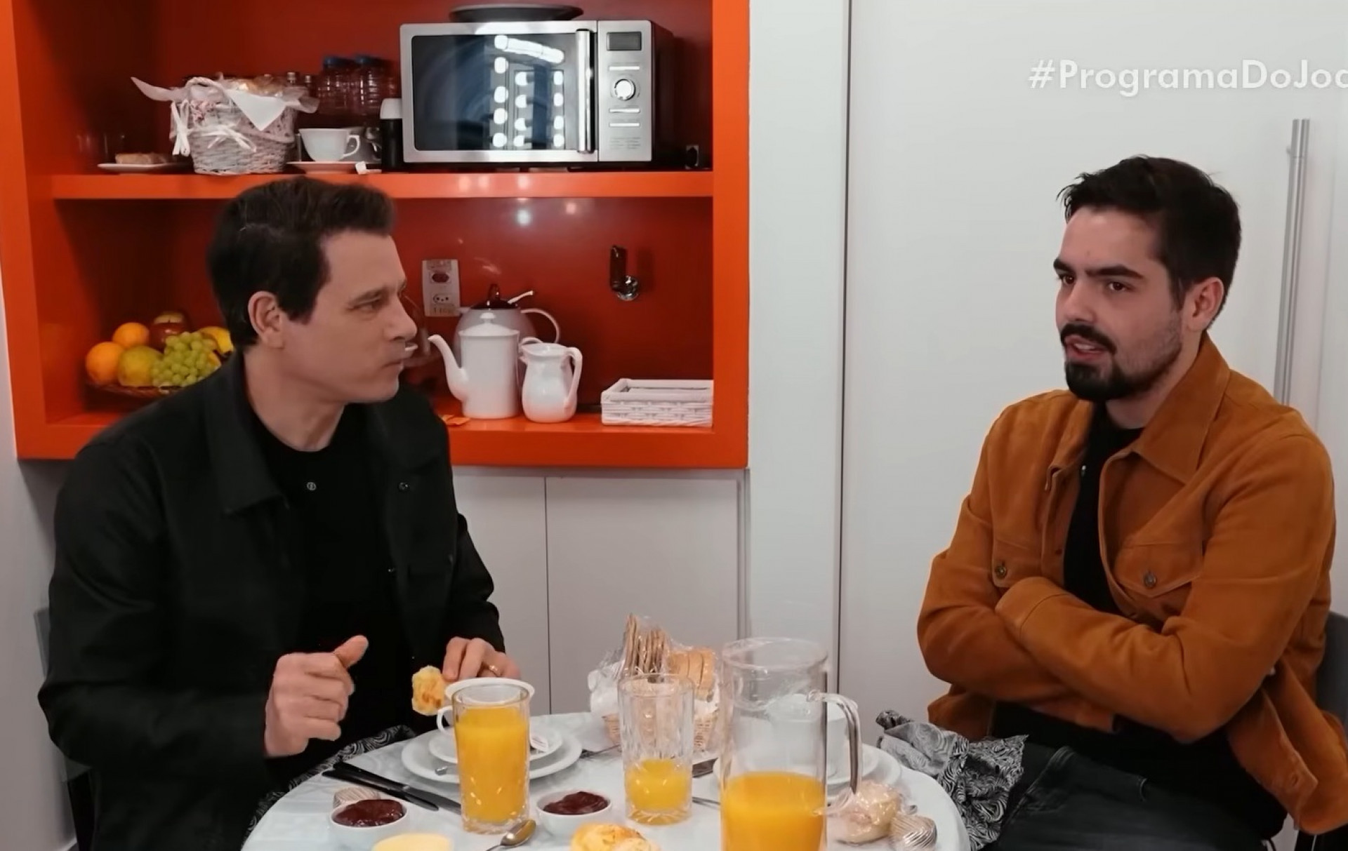 Celso Portiolli durante o 'Programa do João' - Reprodução de vídeo / SBT