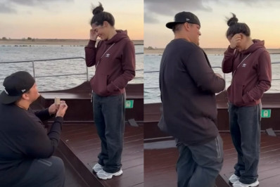 Vocalista do grupo Menos é Mais pede a namorada em casamento 