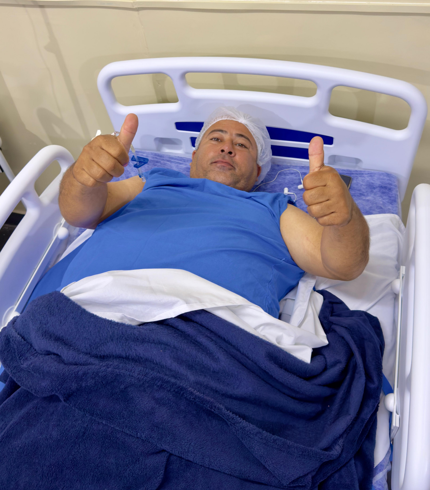 Wagner Luiz de Oliveira sofria com dores de h&eacute;rnia e operou em Belford Roxo - Roger Silva / PMBR