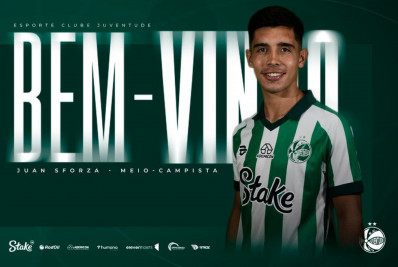 Juventude confirma a contratação por empréstimo de Sforza, volante do Vasco