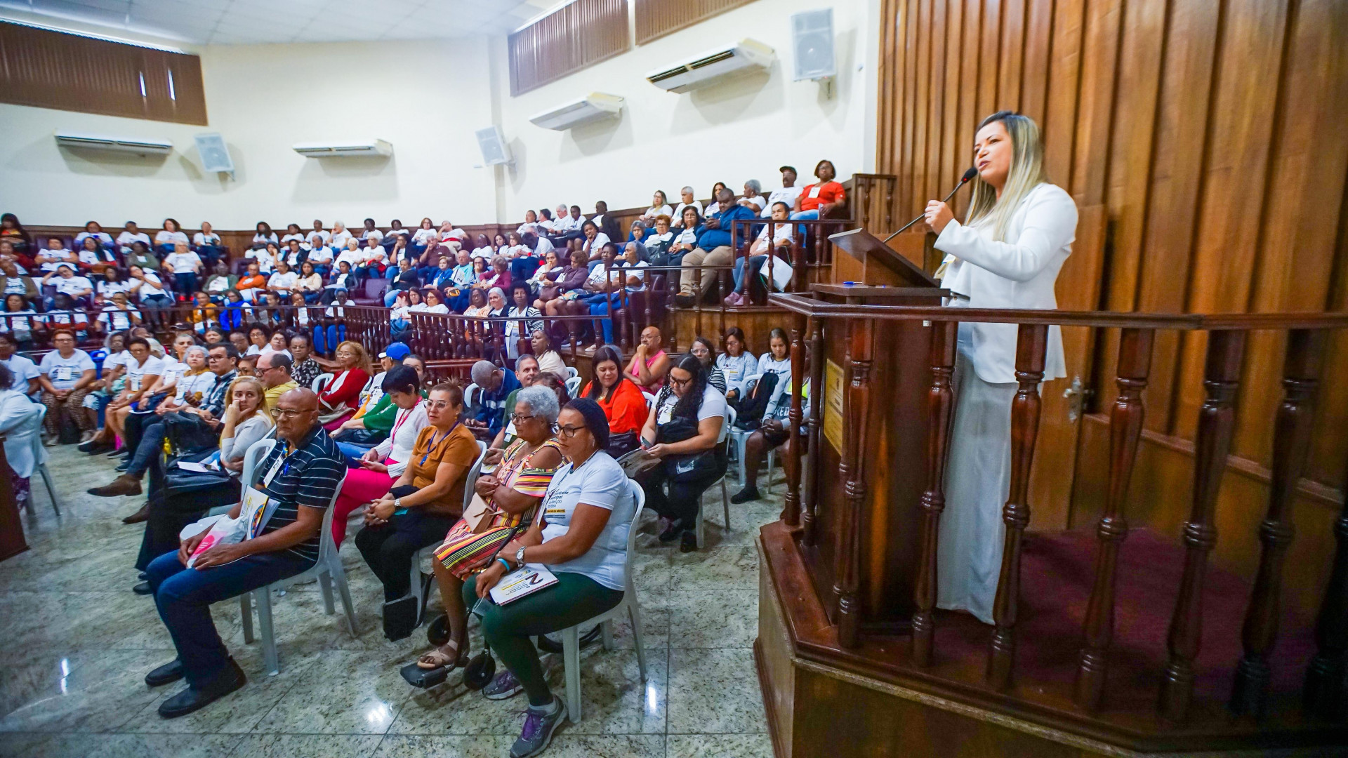 A subsecret&aacute;ria de Aten&ccedil;&atilde;o ao Idoso, M&aacute;rcia Real - Gilberto Rocha/ PMSJM
