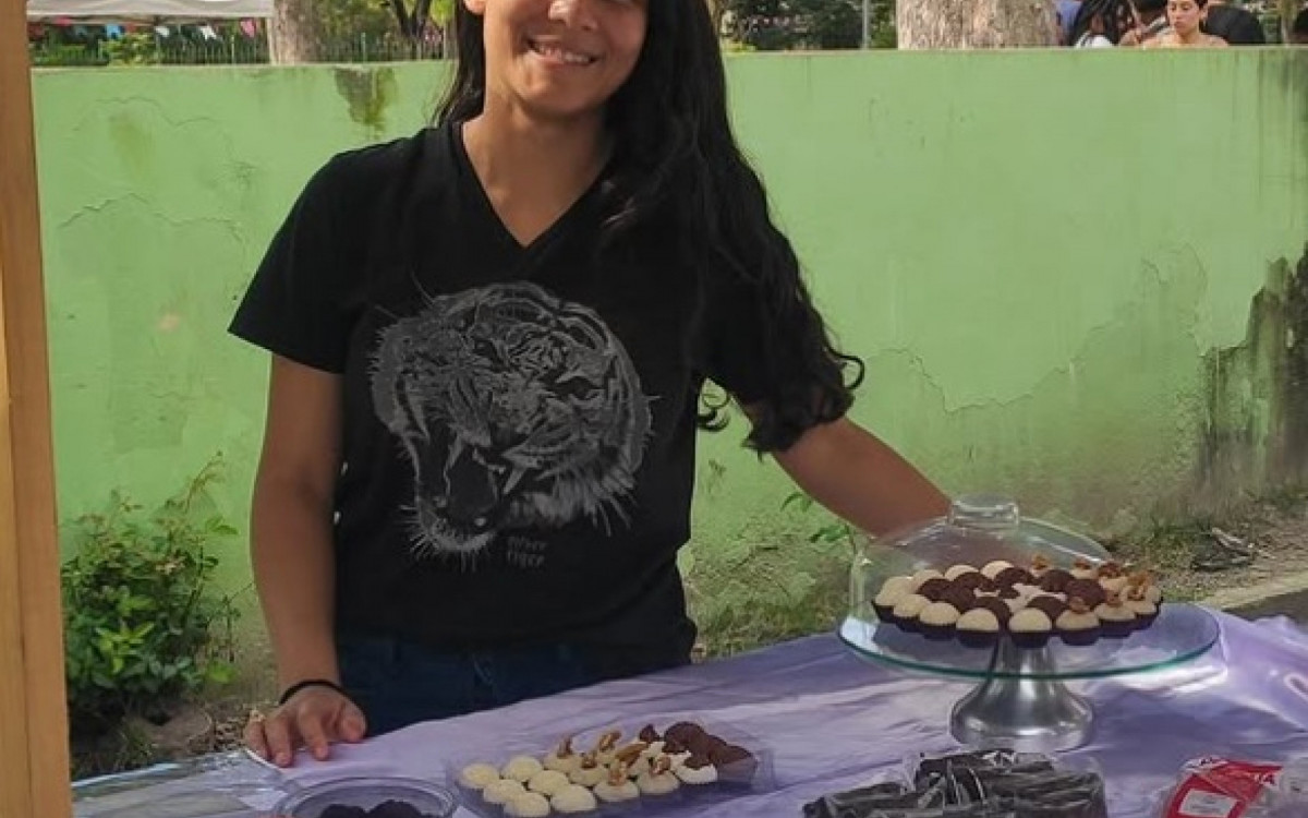 A doceira Giovanna diz que sentiu vontade de criar o próprio negócio 