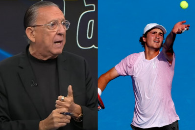 Galvão Bueno pede compreensão após derrota de João Fonseca: 'Ainda não está pronto'