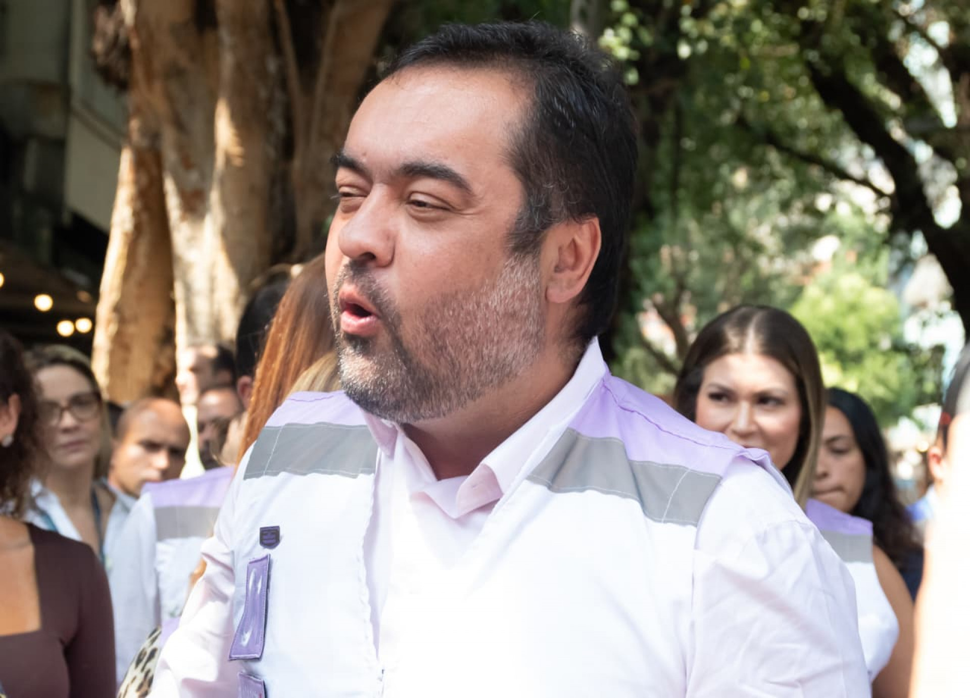 Governador Cláudio Castro participou do lançamento da base do Mulher Presente - Érica Martin / Agência O Dia