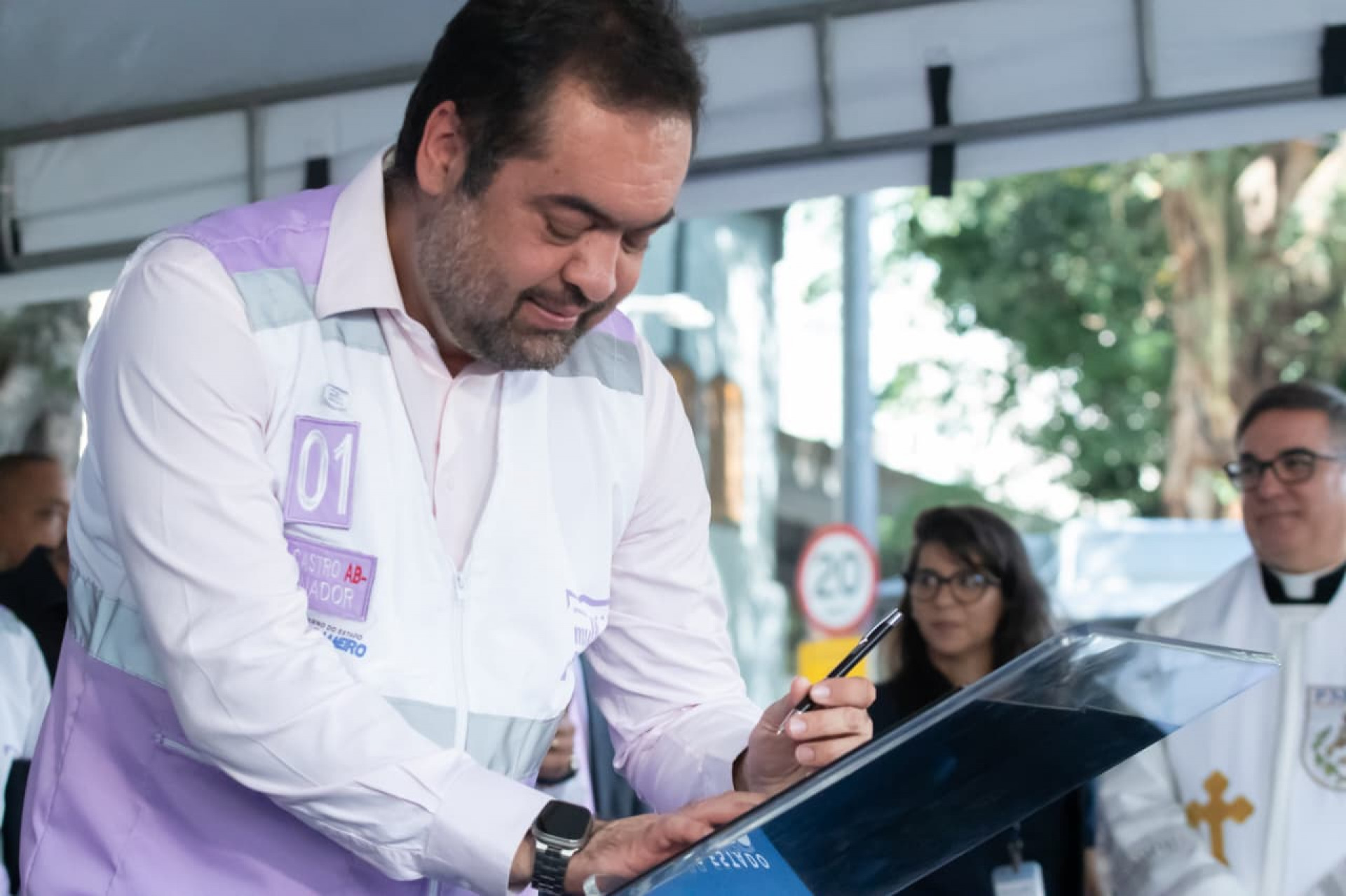 Governador Cláudio Castro participou do lançamento da base do Mulher Presente - Érica Martin / Agência O Dia