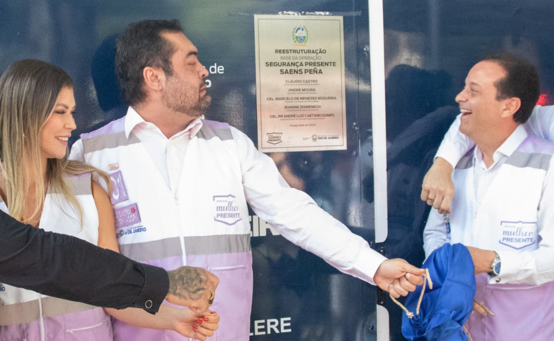 Cláudio Castro participou da reestruturação da base do Segurança Presente Saens Peña - Érica Martin / Agência O Dia