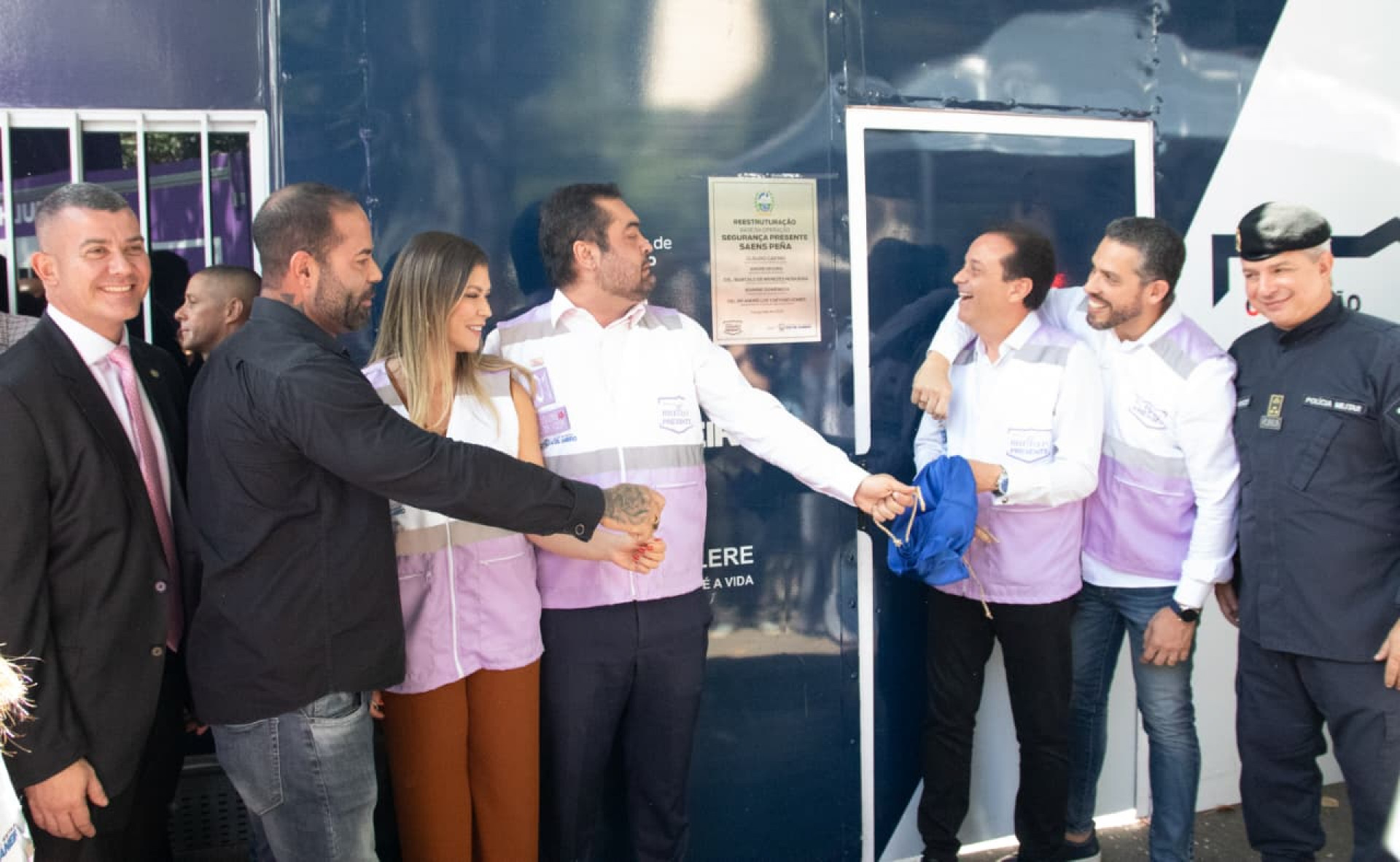 Cláudio Castro participou da reestruturação da base do Segurança Presente Saens Peña - Érica Martin / Agência O Dia