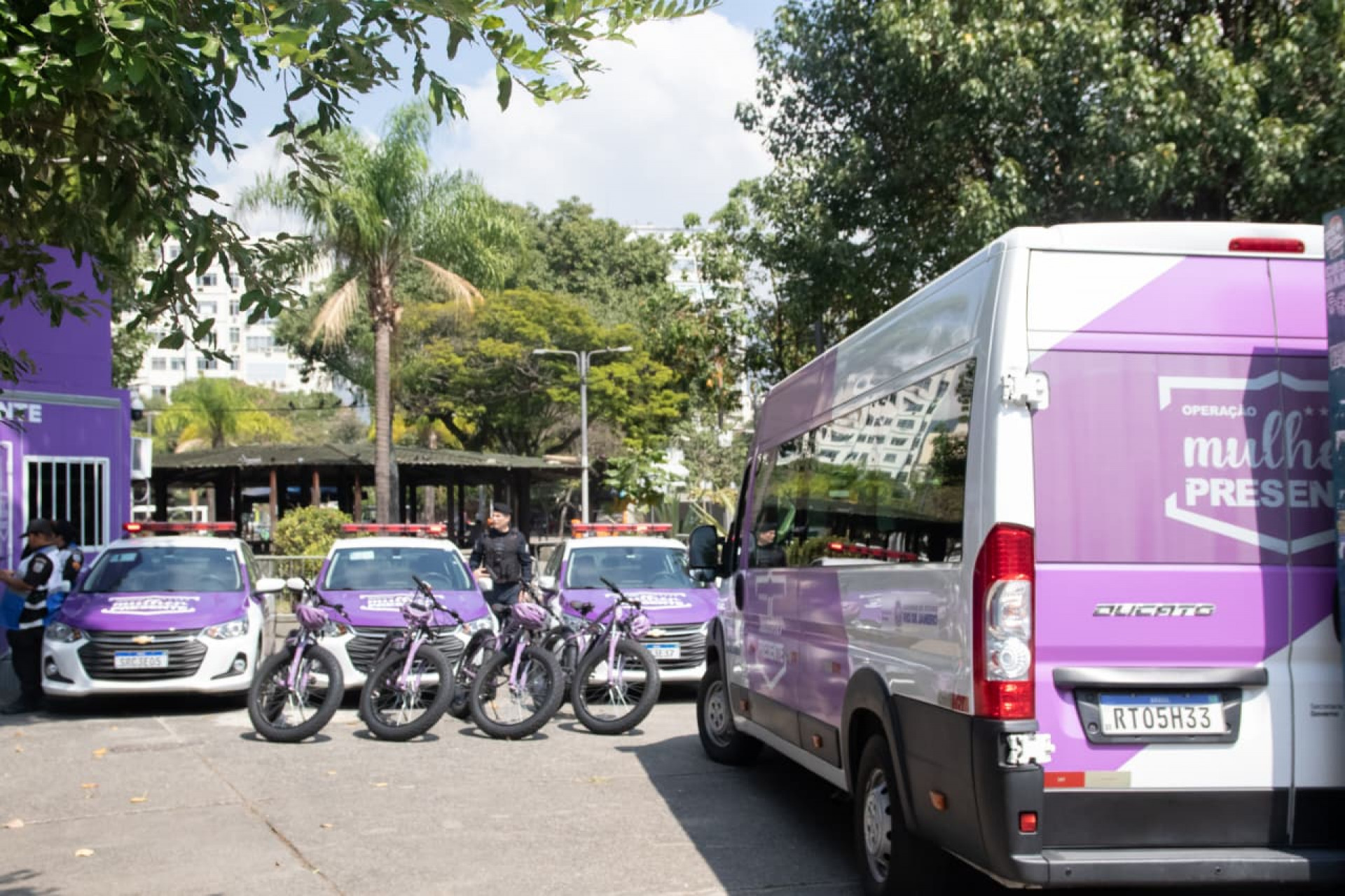 Base do Mulher Presente terá três viaturas, bicicletas e uma van para ocorrências - Érica Martin / Agência O Dia
