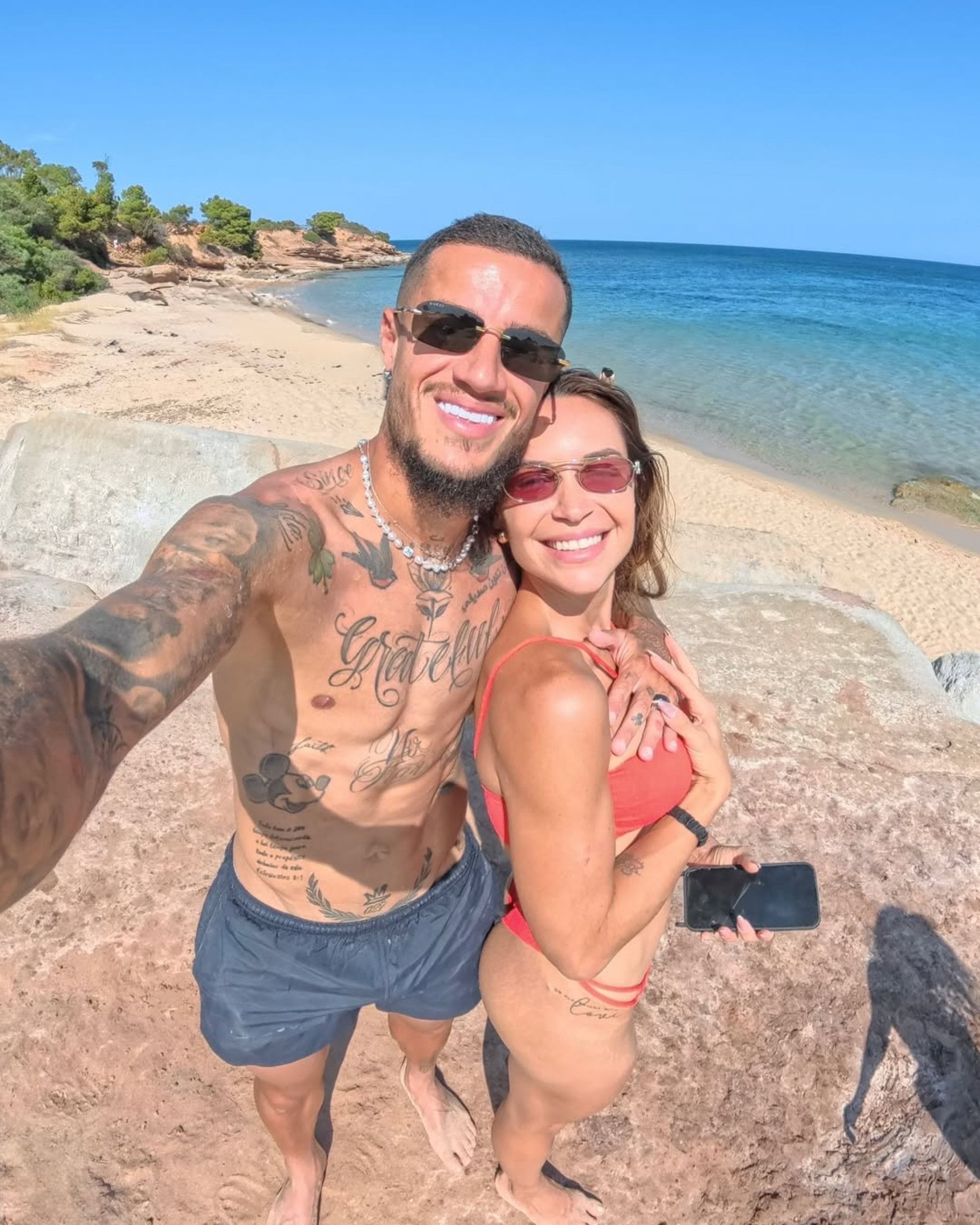 Ainê Coutinho e Philippe Coutinho - Reprodução / Instagram