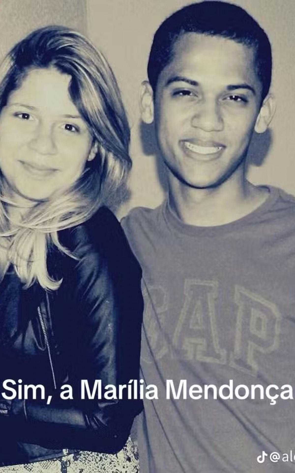 Alex Matos e Marília Mendonça - Reprodução/TikTok