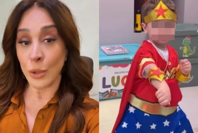 Claudia Raia fantasia filho de Mulher-Maravilha e é detonada na web