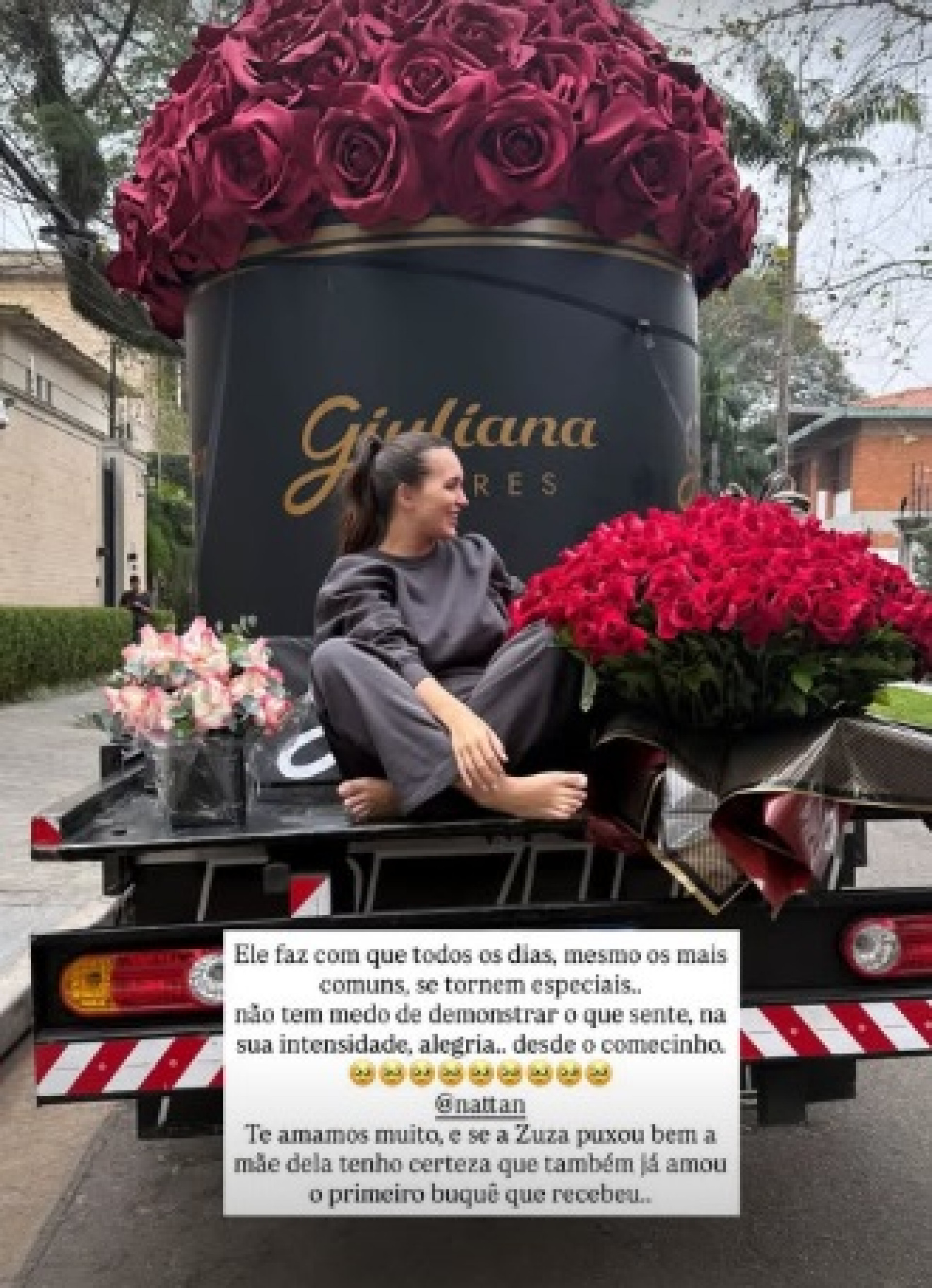 Rafa Kalimann publicou foto mostrando a surpresa feita pelo namorado - Reprodução/Instagram